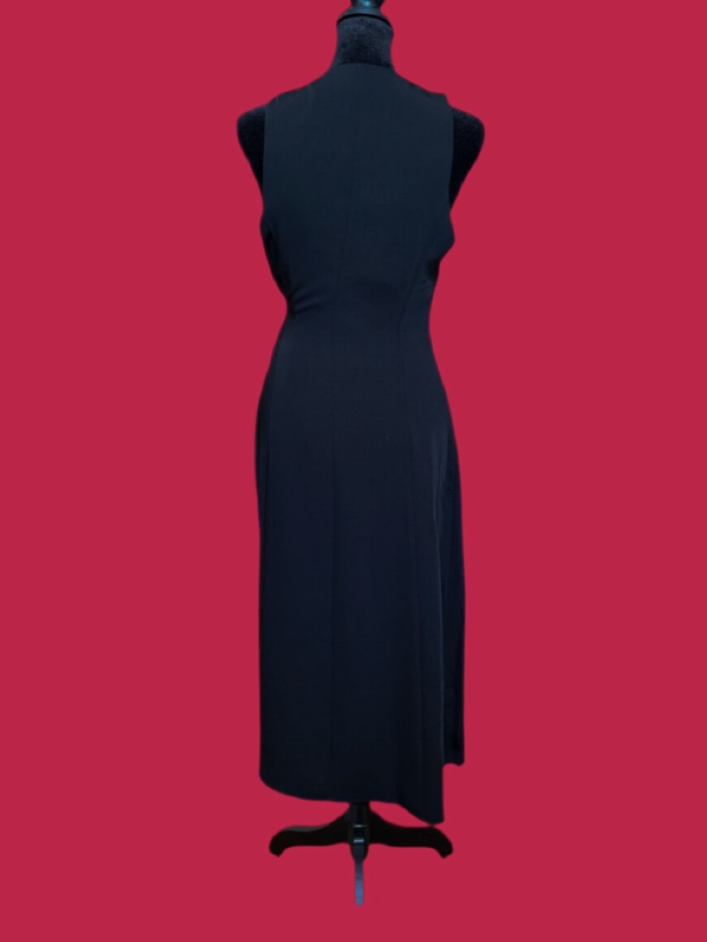 NWT- Mango! Womens Black and white wrap dress, slimming and timeless size small - Picture 3 of 13